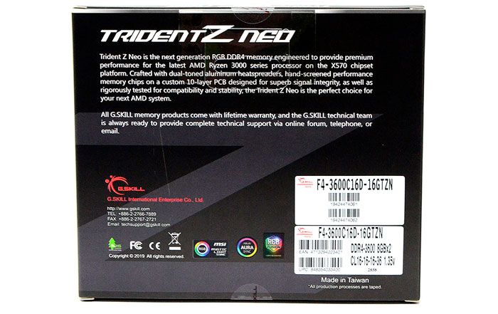 G.Skill Trident Z Neo DDR4 3600 CL14 - самая лучшая оперативная память для компьютера