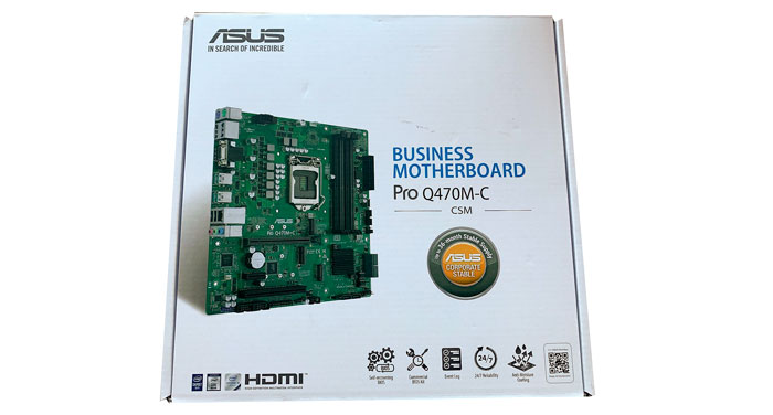 Asus Business Motherboard Pro Q470