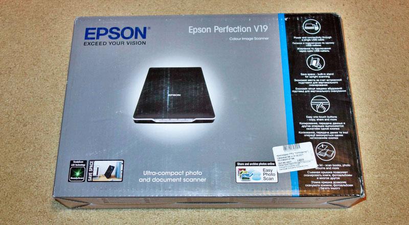 Epson Perfection V19 коробка