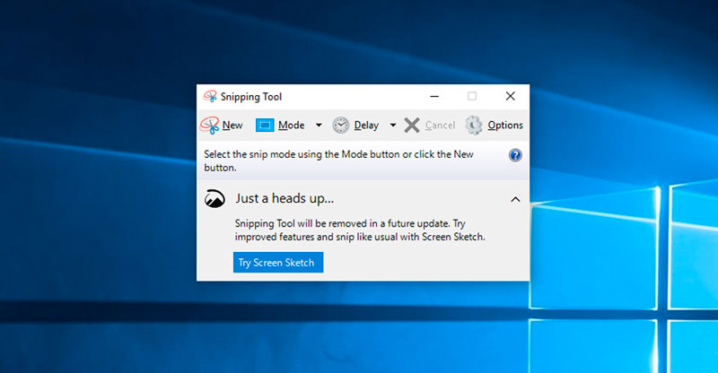 Microsoft’s snipping tool